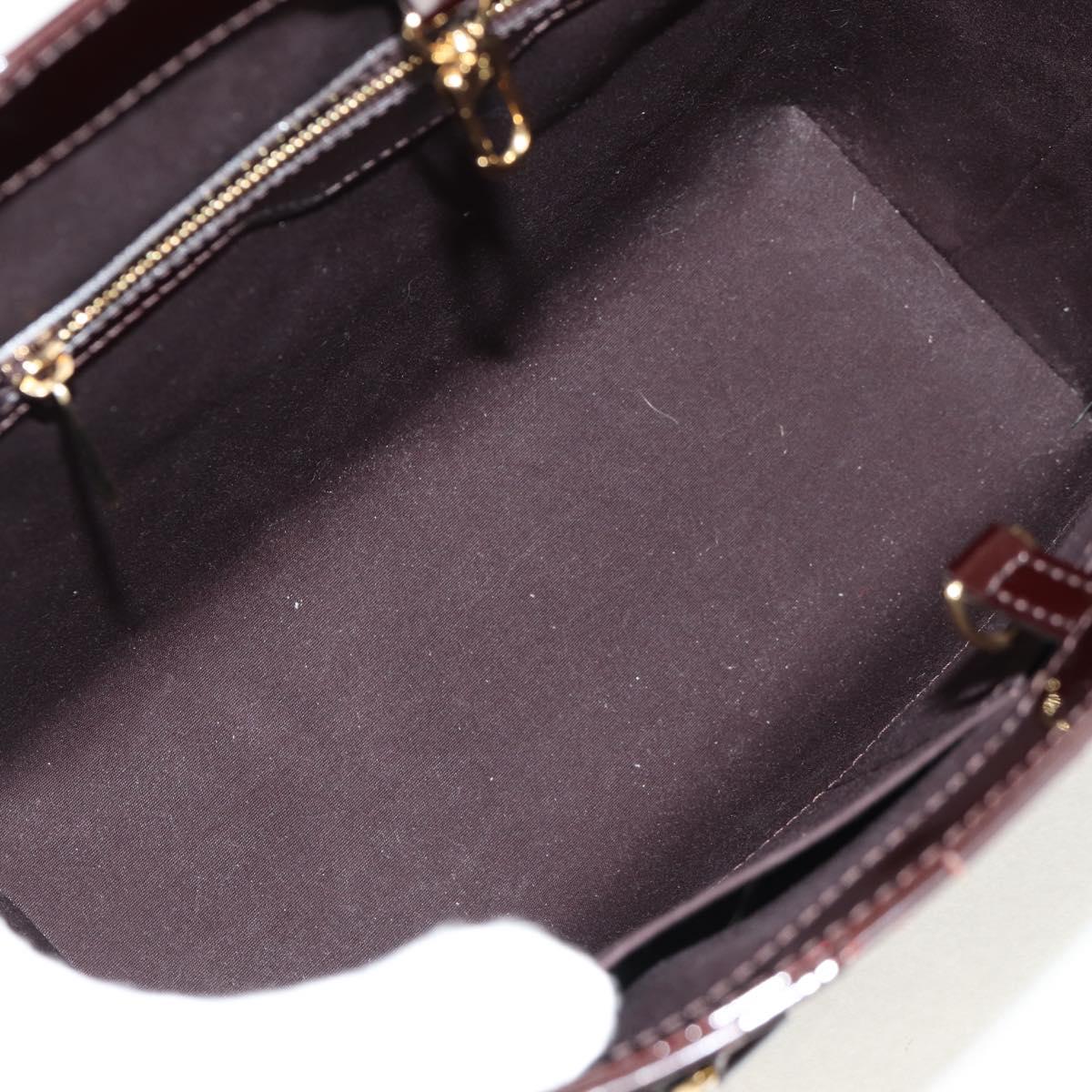 LOUIS VUITTON Vernis Avalon GM Hand Bag Rouge Favist M91566 LV Auth 151769AV