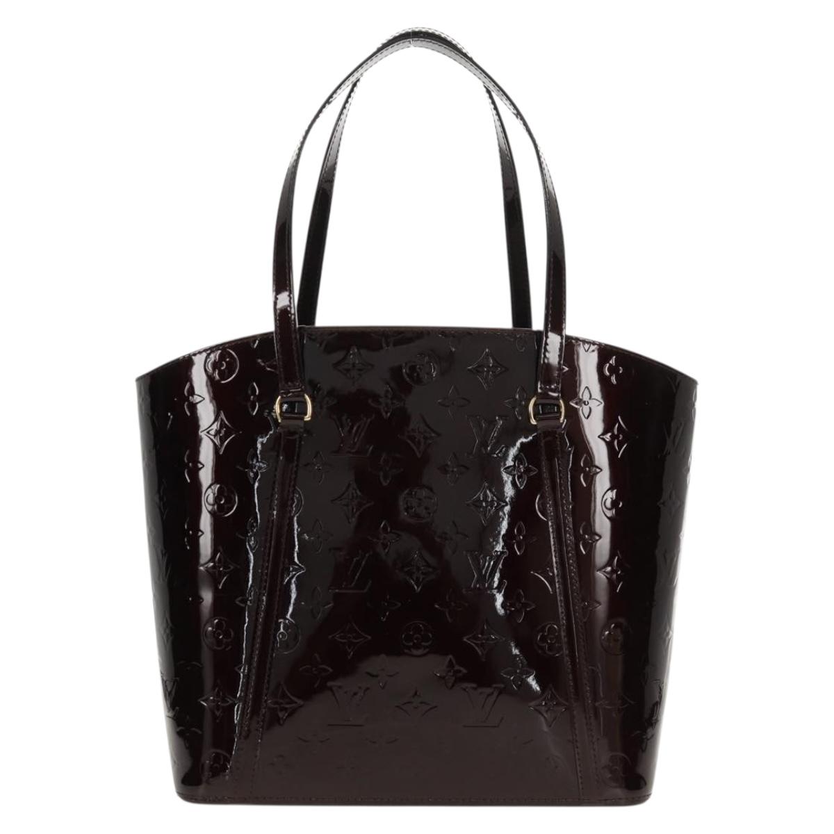 LOUIS VUITTON Vernis Avalon GM Hand Bag Rouge Favist M91566 LV Auth 151769AV