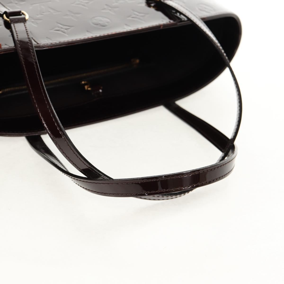 LOUIS VUITTON Vernis Avalon GM Hand Bag Rouge Favist M91566 LV Auth 151769AV