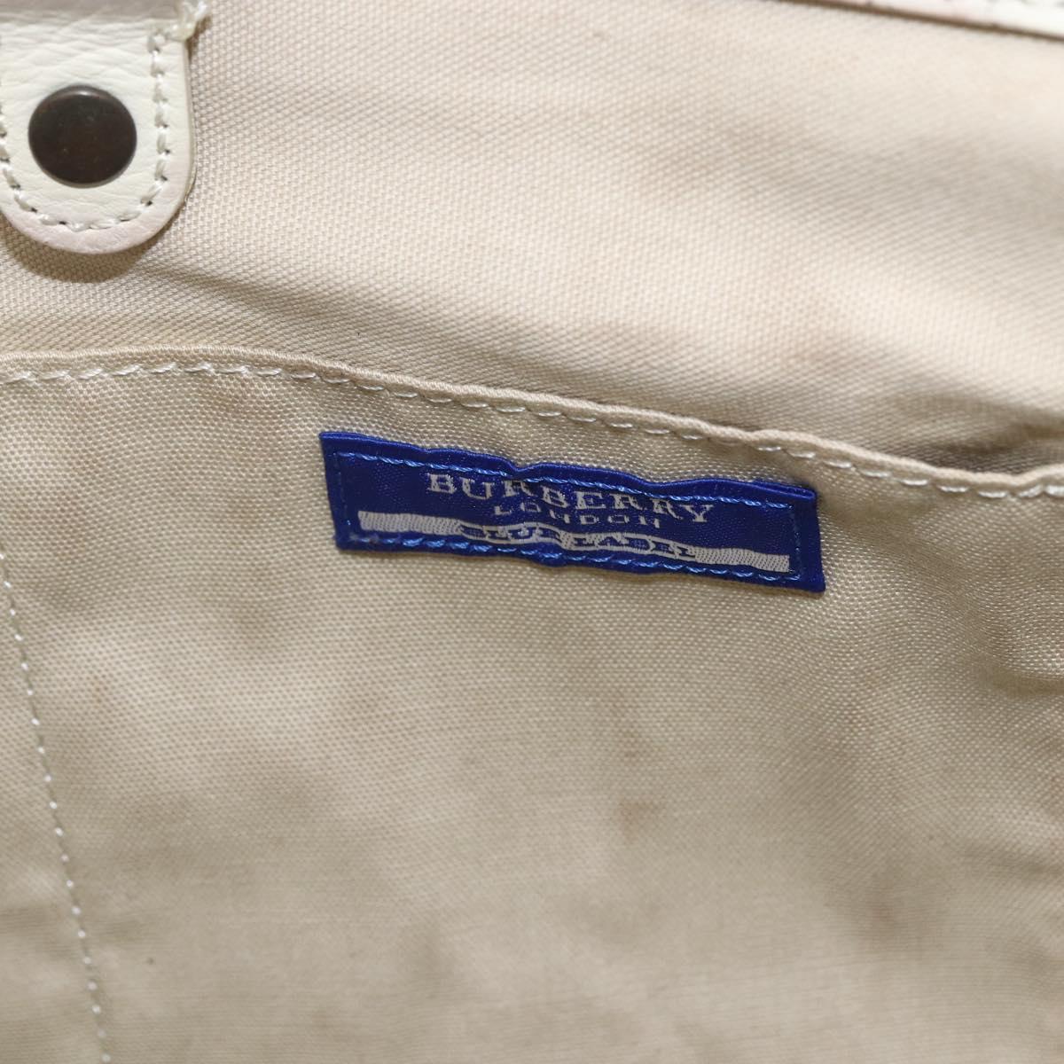BURBERRY Blue Label Tote Bag Canvas Yellow Auth 151770