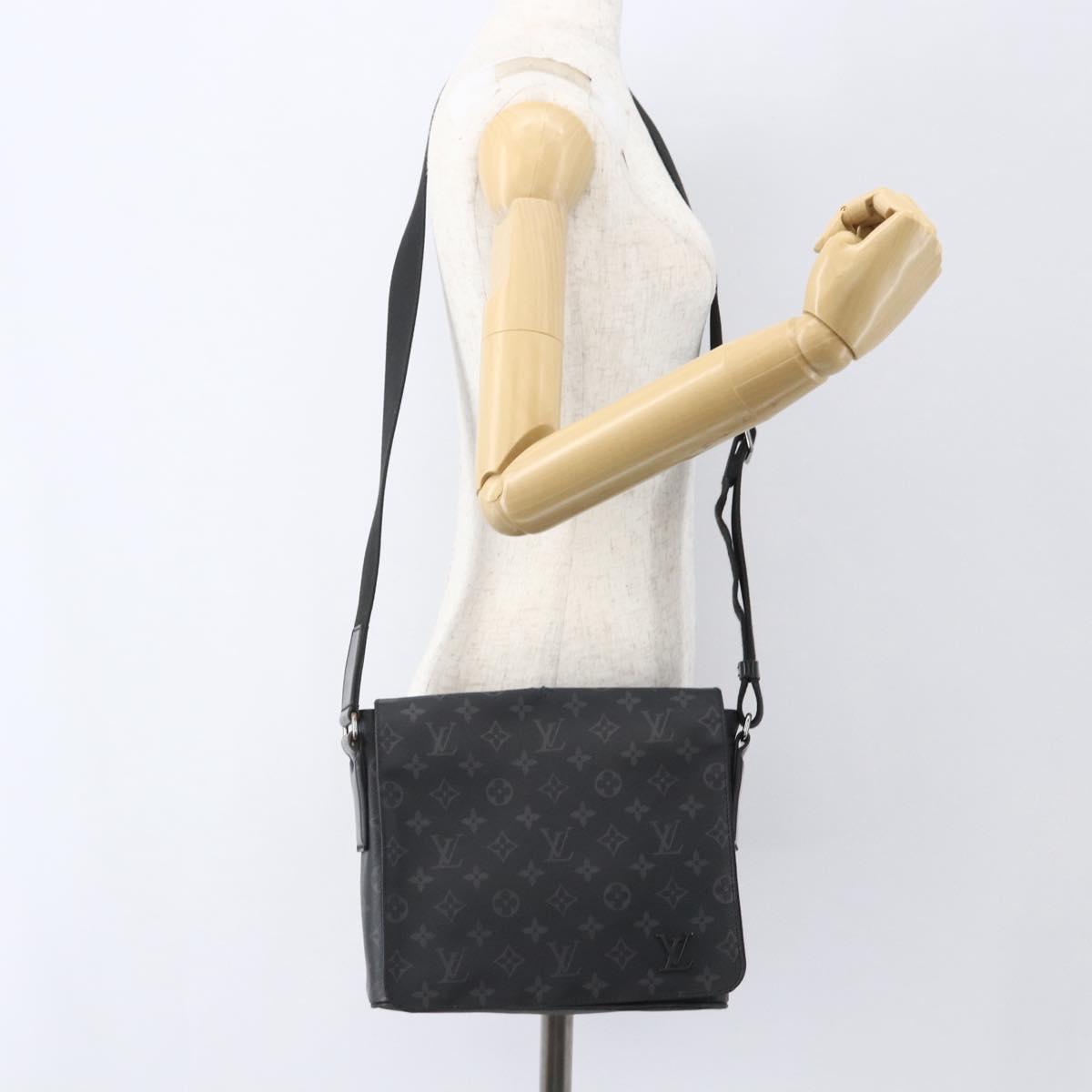 LOUIS VUITTON Monogram Eclipse District PM Shoulder Bag M45272 LV Auth 151784