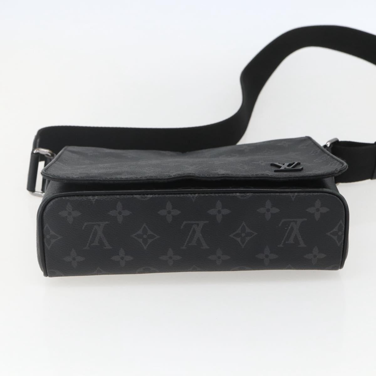 LOUIS VUITTON Monogram Eclipse District PM Shoulder Bag M45272 LV Auth 151784