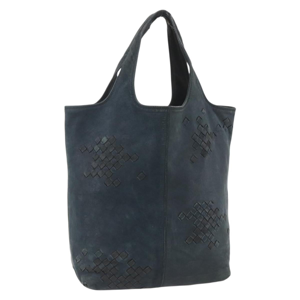 BOTTEGA VENETA INTRECCIATO Hand Bag Leather Black 131673 Auth 151791