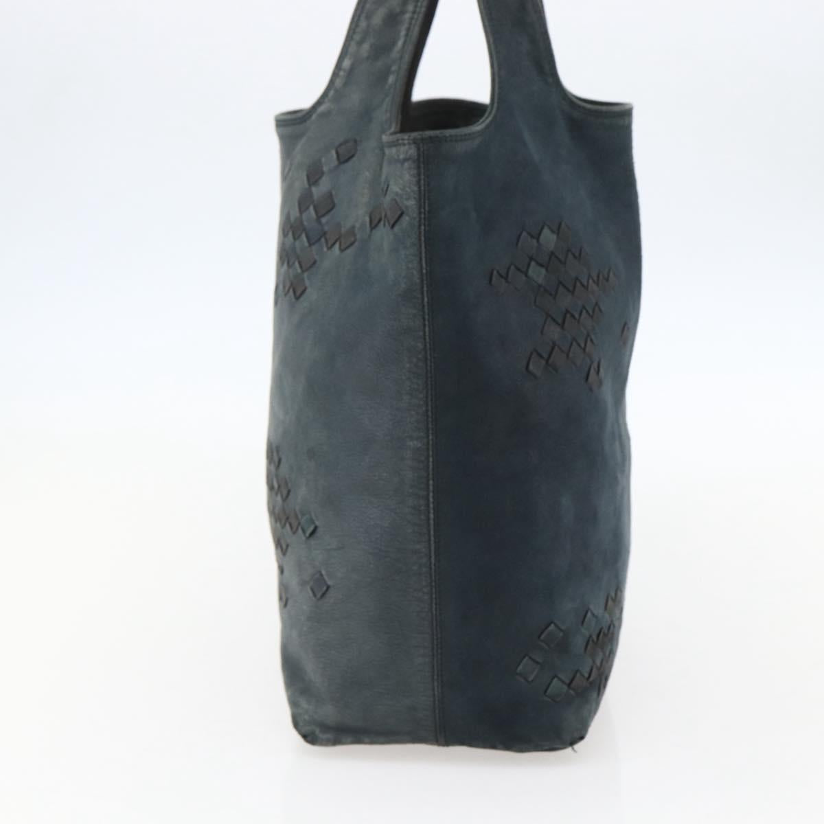 BOTTEGA VENETA INTRECCIATO Hand Bag Leather Black 131673 Auth 151791