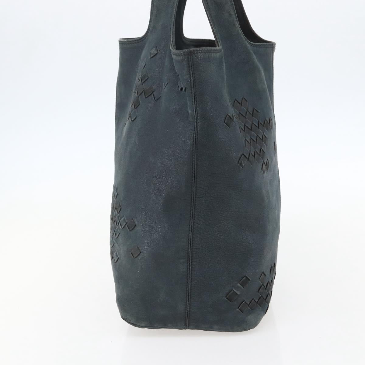 BOTTEGA VENETA INTRECCIATO Hand Bag Leather Black 131673 Auth 151791