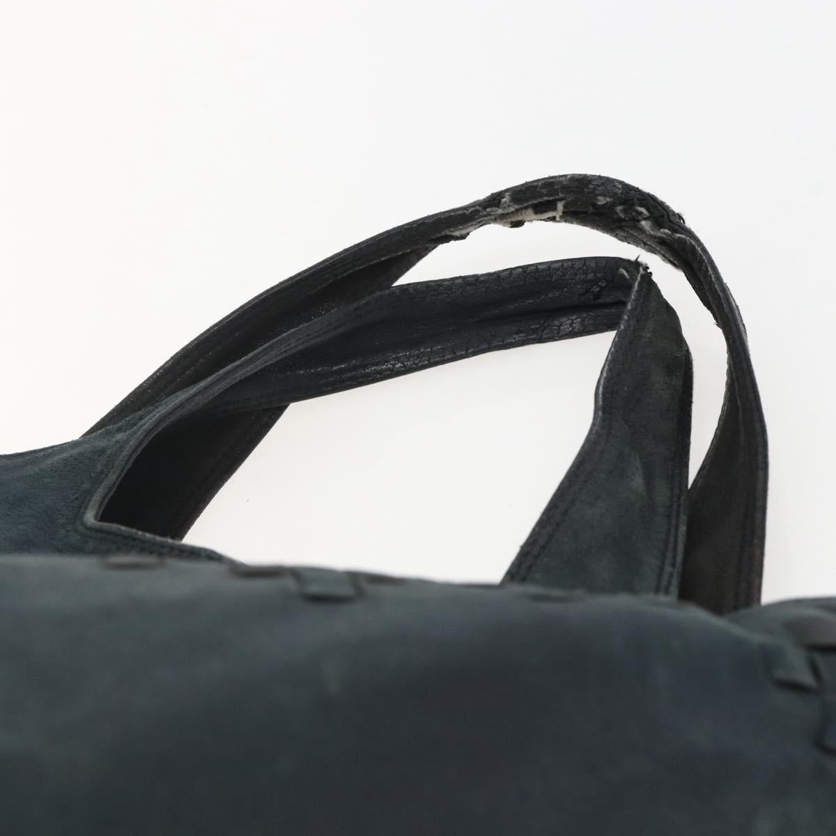 BOTTEGA VENETA INTRECCIATO Hand Bag Leather Black 131673 Auth 151791