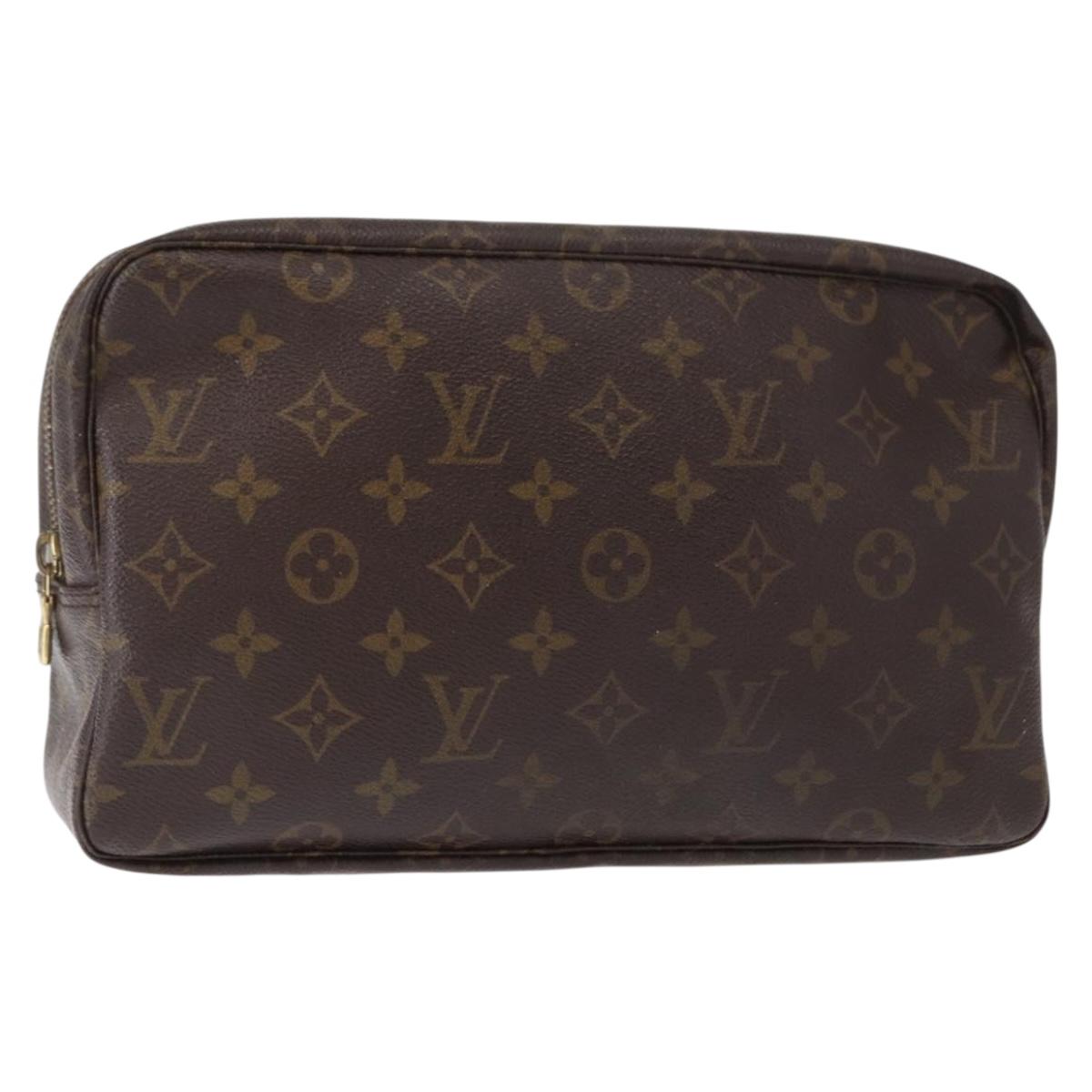 LOUIS VUITTON Monogram Trousse Toilette 28 Clutch Bag M47522 LV Auth 151817