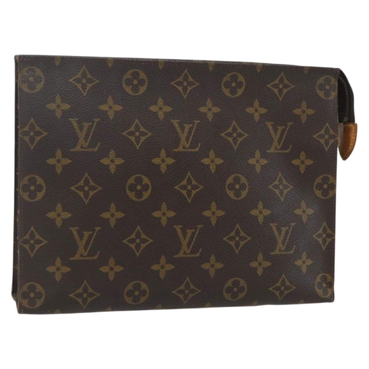 LOUIS VUITTON Monogram Poche Toilette 26 Pouch M47542 LV Auth 151819