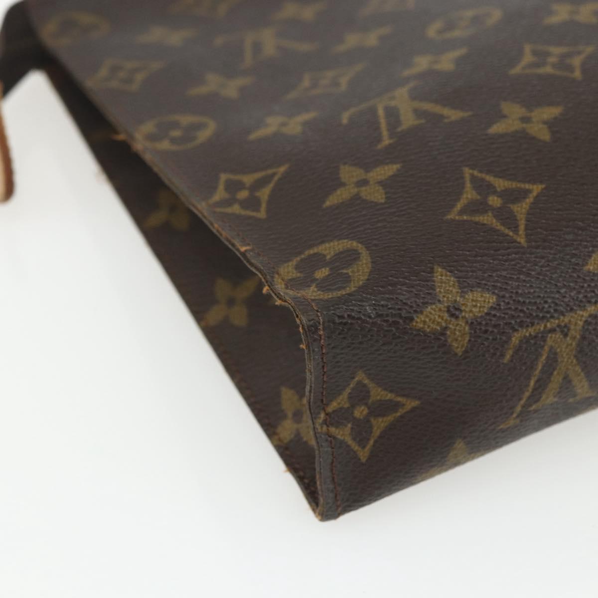 LOUIS VUITTON Monogram Poche Toilette 26 Pouch M47542 LV Auth 151819