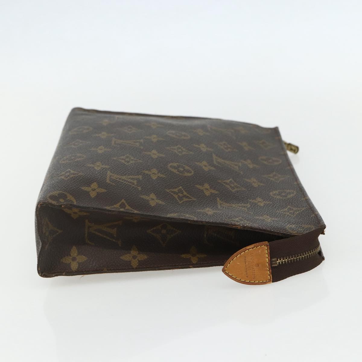 LOUIS VUITTON Monogram Poche Toilette 26 Pouch M47542 LV Auth 151819