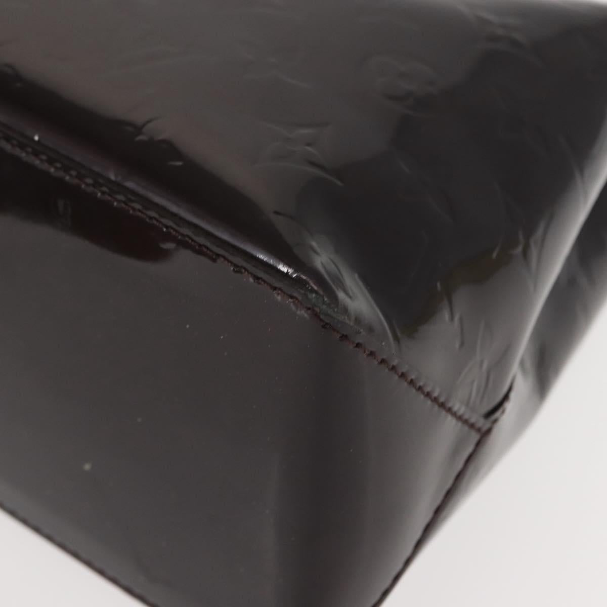 LOUIS VUITTON Monogram Vernis Wilshire PM Hand Bag Amarante M93641 Auth 151830