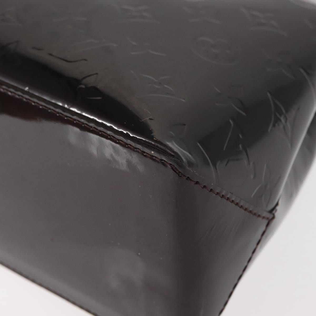 LOUIS VUITTON Monogram Vernis Wilshire PM Hand Bag Amarante M93641 Auth 151830