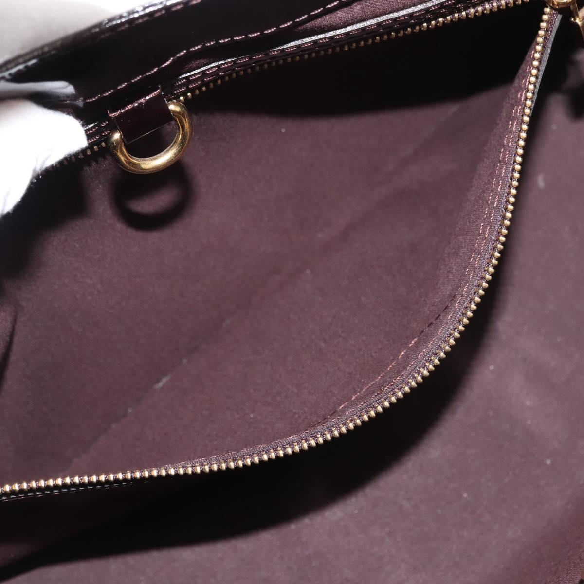 LOUIS VUITTON Monogram Vernis Wilshire PM Hand Bag Amarante M93641 Auth 151830