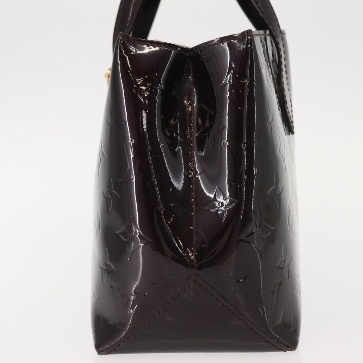 LOUIS VUITTON Monogram Vernis Wilshire PM Hand Bag Amarante M93641 Auth 151830