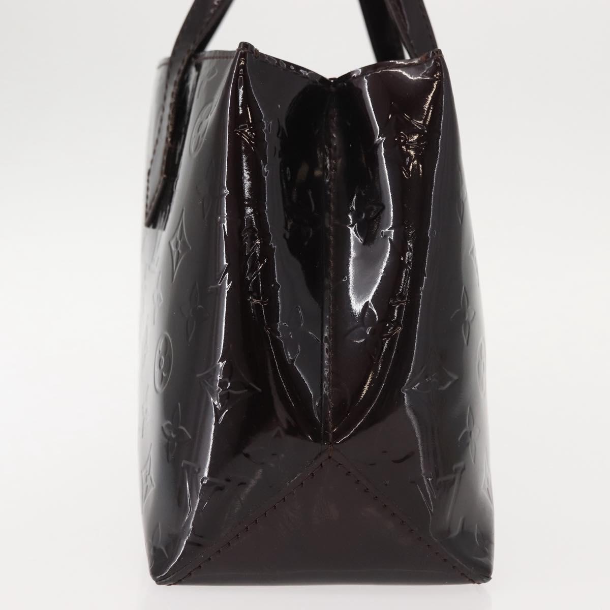 LOUIS VUITTON Monogram Vernis Wilshire PM Hand Bag Amarante M93641 Auth 151830