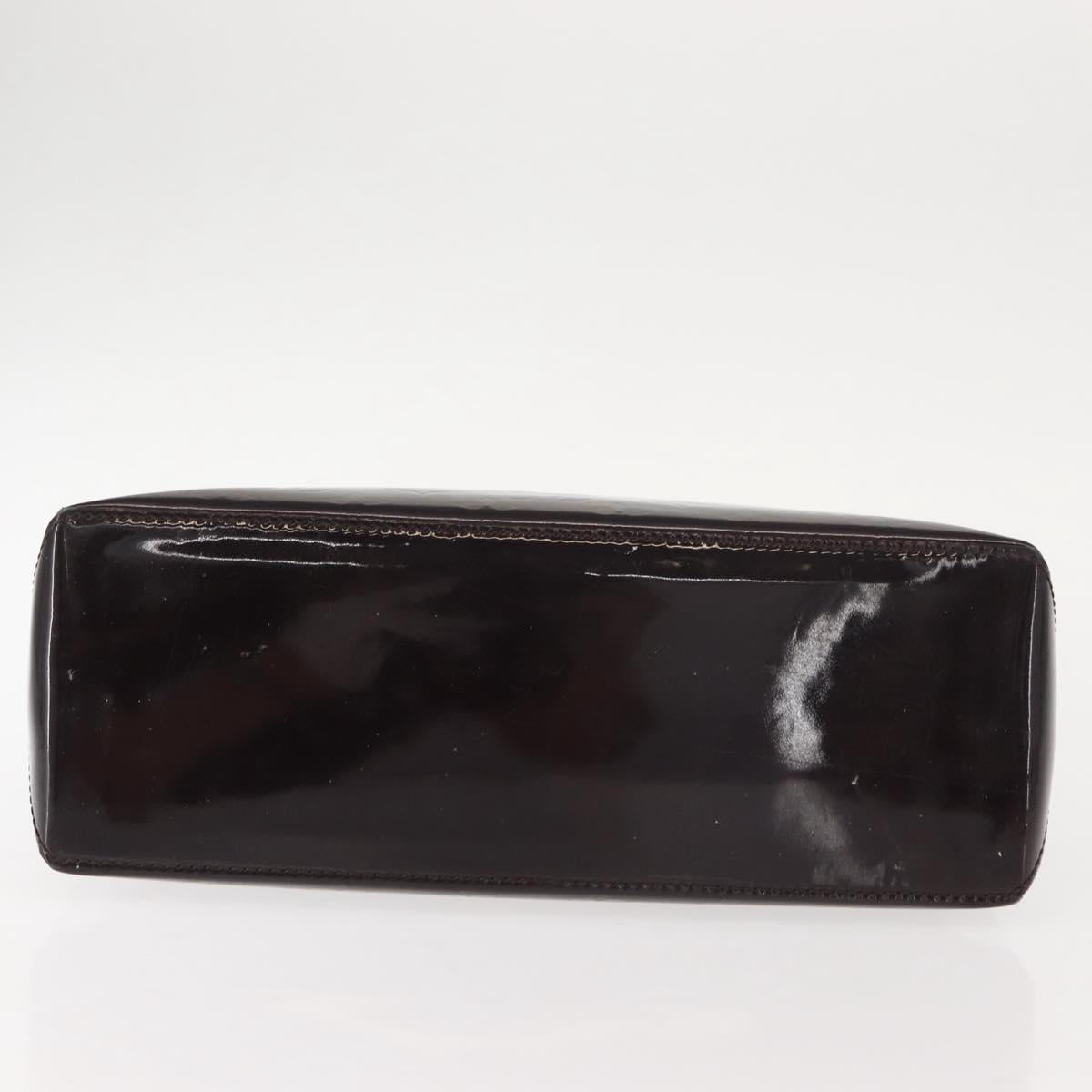 LOUIS VUITTON Monogram Vernis Wilshire PM Hand Bag Amarante M93641 Auth 151830