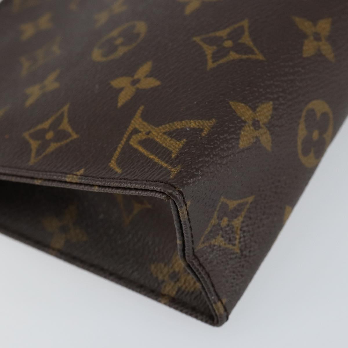 LOUIS VUITTON Monogram Poche Toilette 19 Pouch M47544 LV Auth 151835