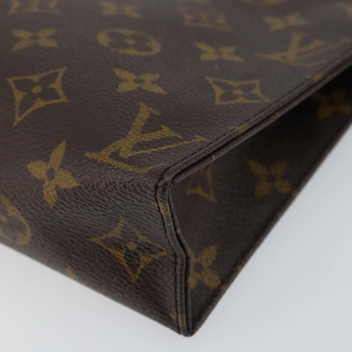 LOUIS VUITTON Monogram Poche Toilette 19 Pouch M47544 LV Auth 151835