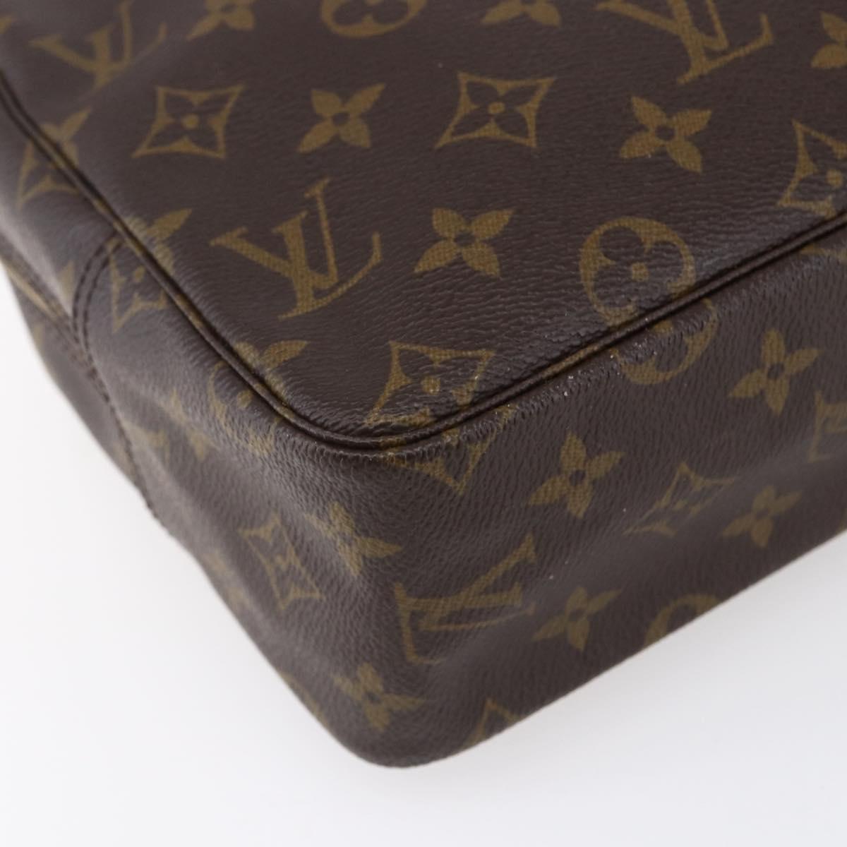 LOUIS VUITTON Monogram Trousse Toilette 28 Clutch Bag M47522 LV Auth 151841