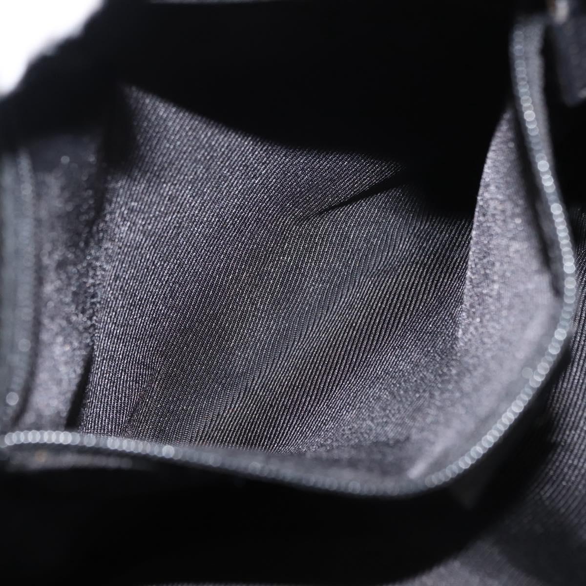 GUCCI GG Canvas Tote Bag Black Gold 002 1099 Auth 151846