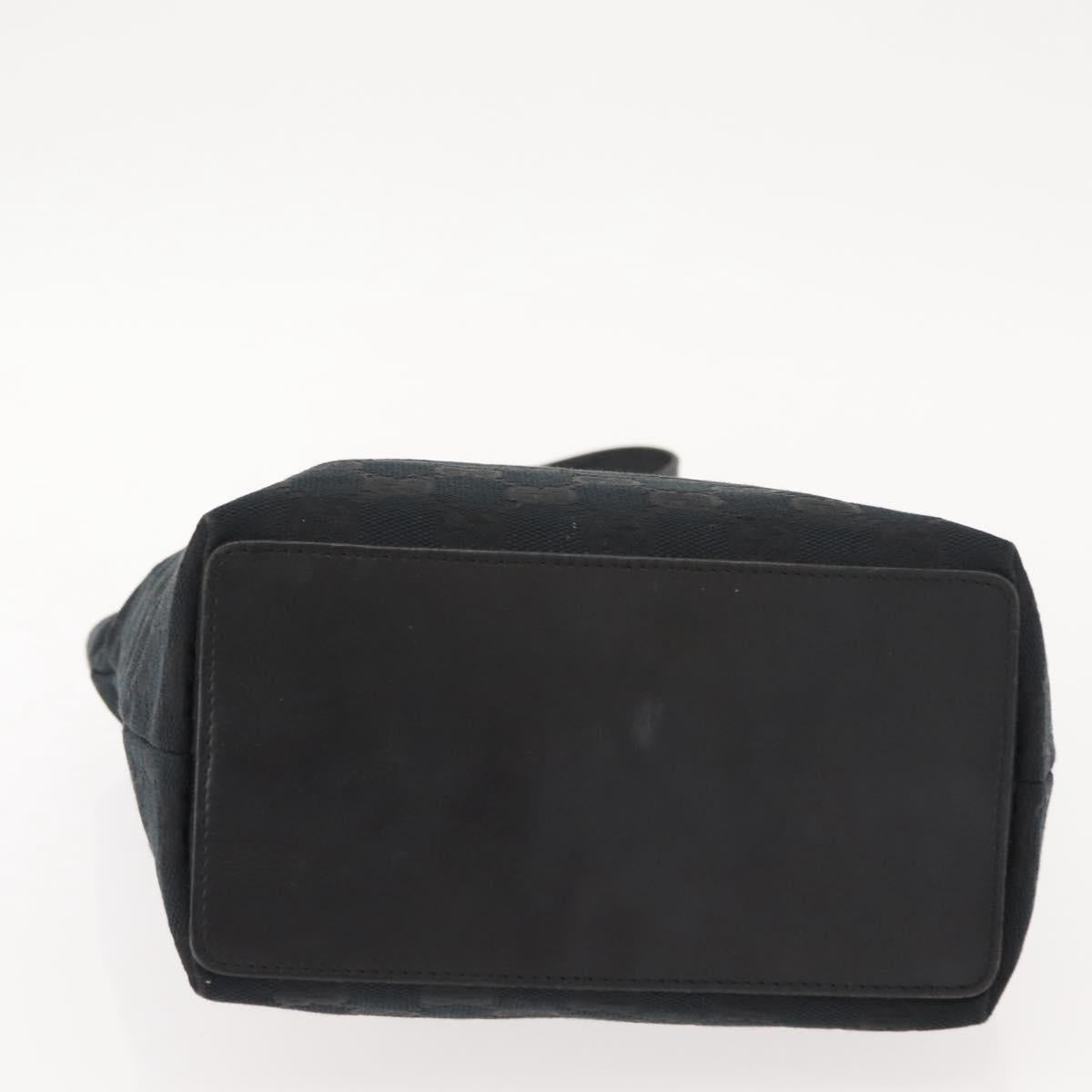 GUCCI GG Canvas Tote Bag Black Gold 002 1099 Auth 151846