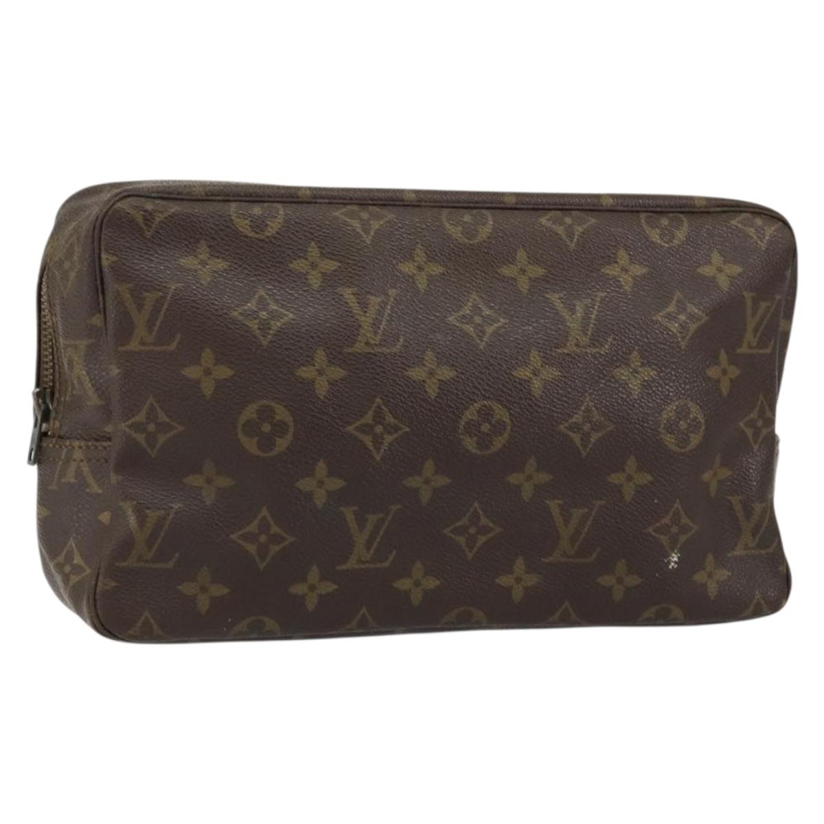 LOUIS VUITTON Monogram Trousse Toilette 28 Clutch Bag M47522 LV Auth 151853