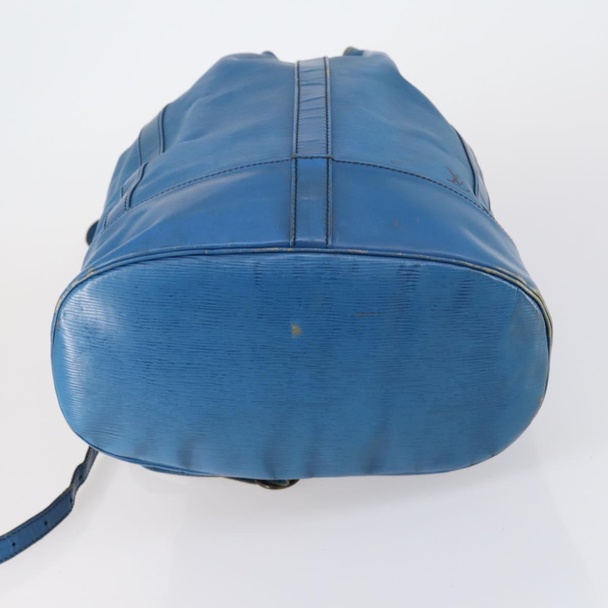 LOUIS VUITTON Epi Randonnee GM Shoulder Bag Blue M43085 LV Auth 151856