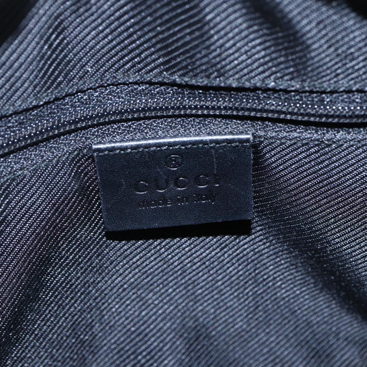 GUCCI GG Canvas Shoulder Bag Black Silver 001 4206 Auth 151872