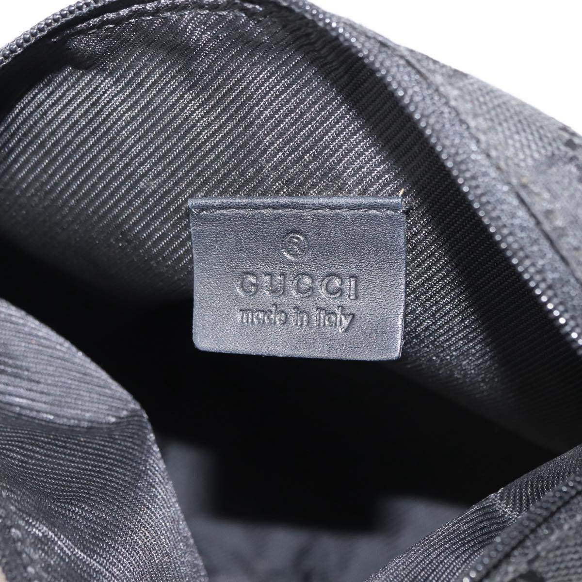 GUCCI GG Canvas Accessory Pouch Black 34080 Auth 151873