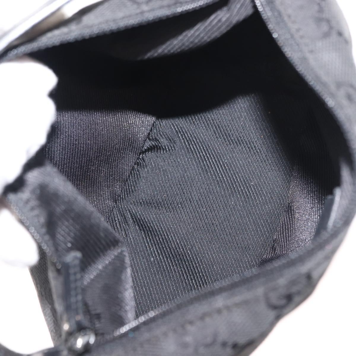 GUCCI GG Canvas Accessory Pouch Black 34080 Auth 151873