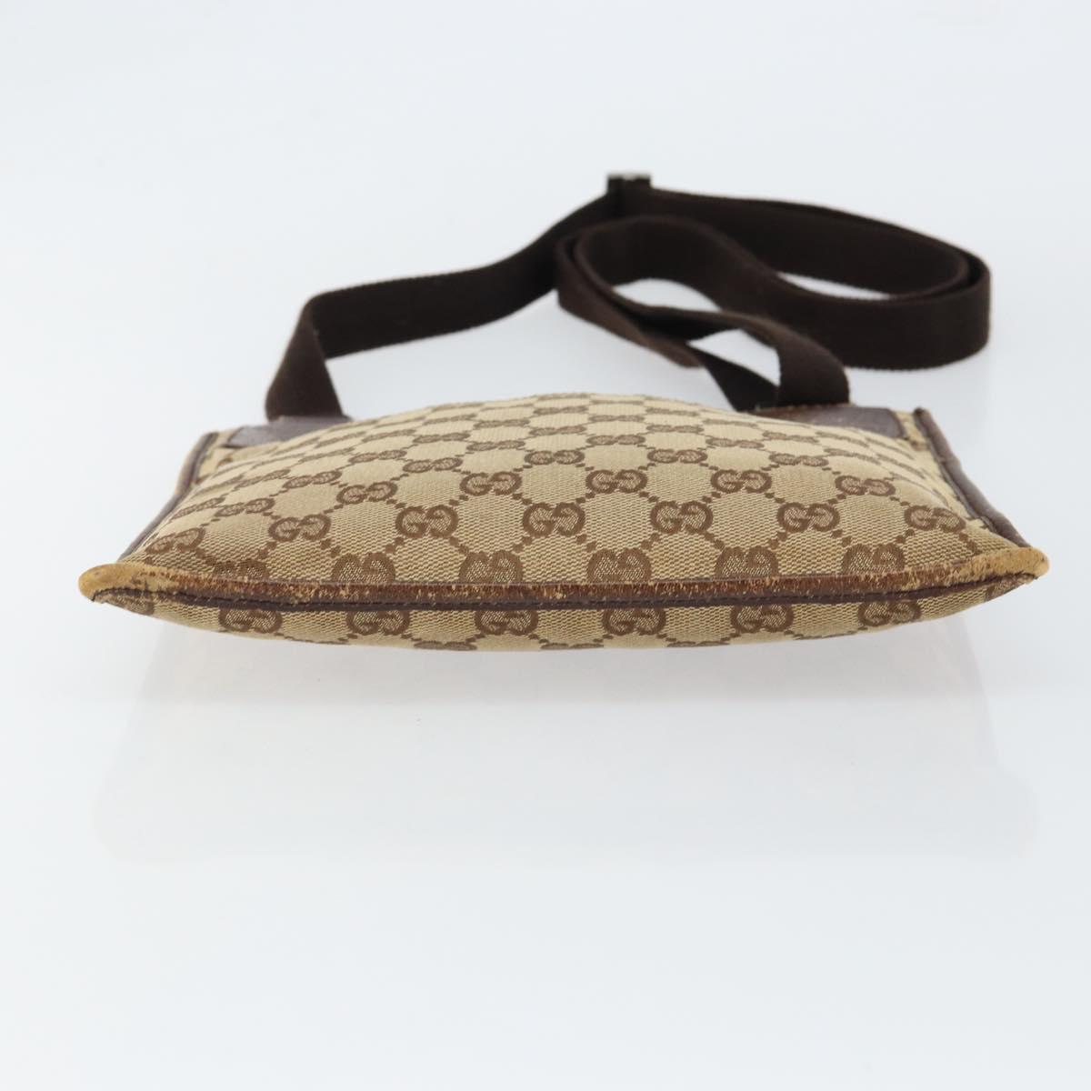 GUCCI GG Canvas Shoulder Bag Beige 27639 Auth 151876