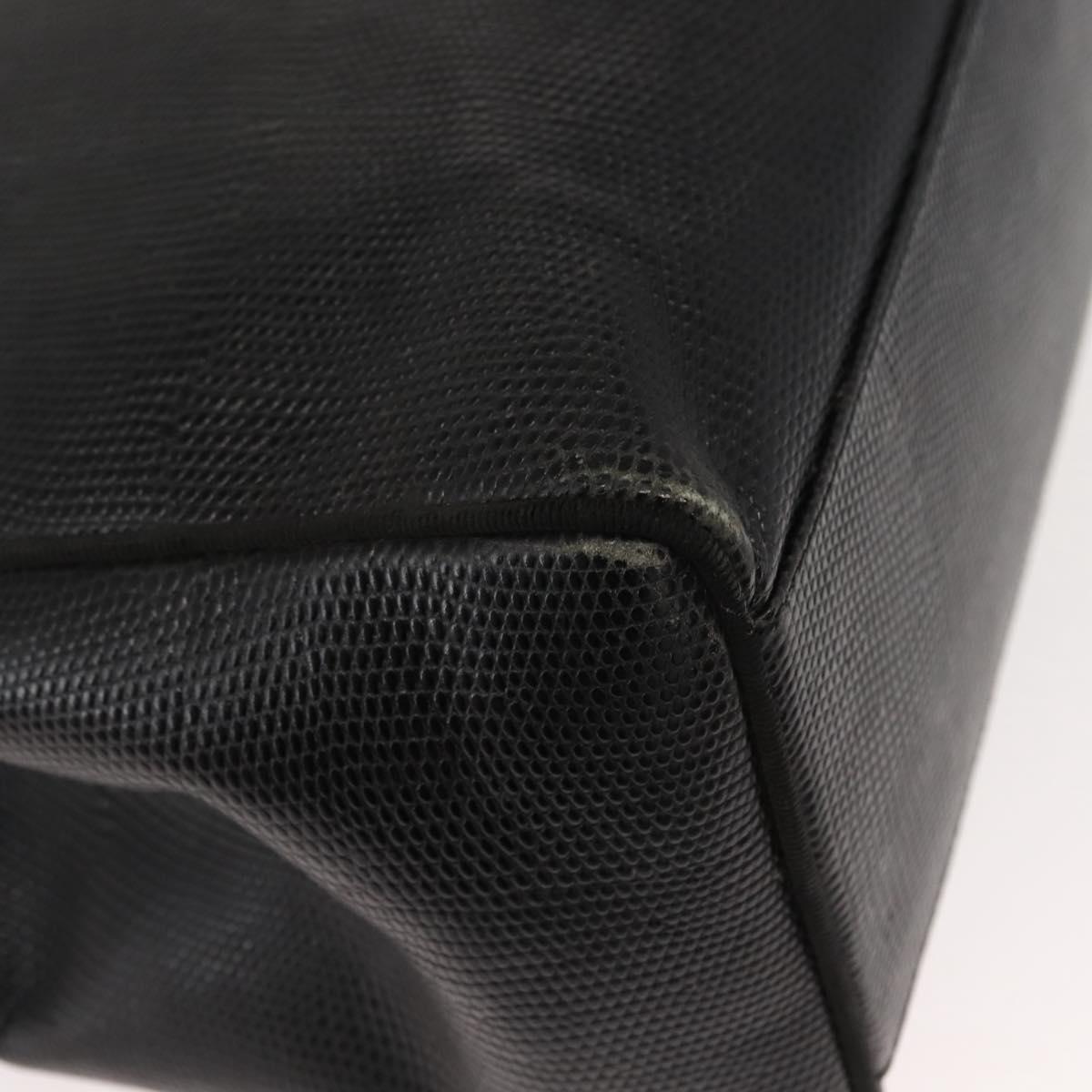 Salvatore Ferragamo Tote Bag Leather Black Gold Auth 151882