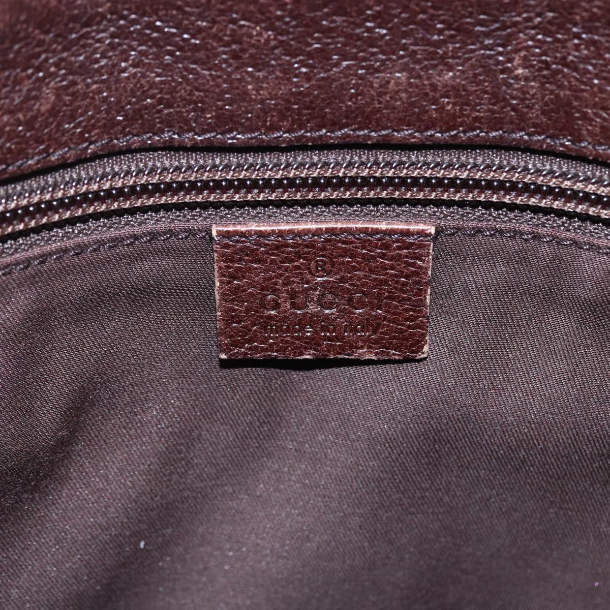 GUCCI GG Canvas Shoulder Bag Beige Silver 110054 Auth 151886