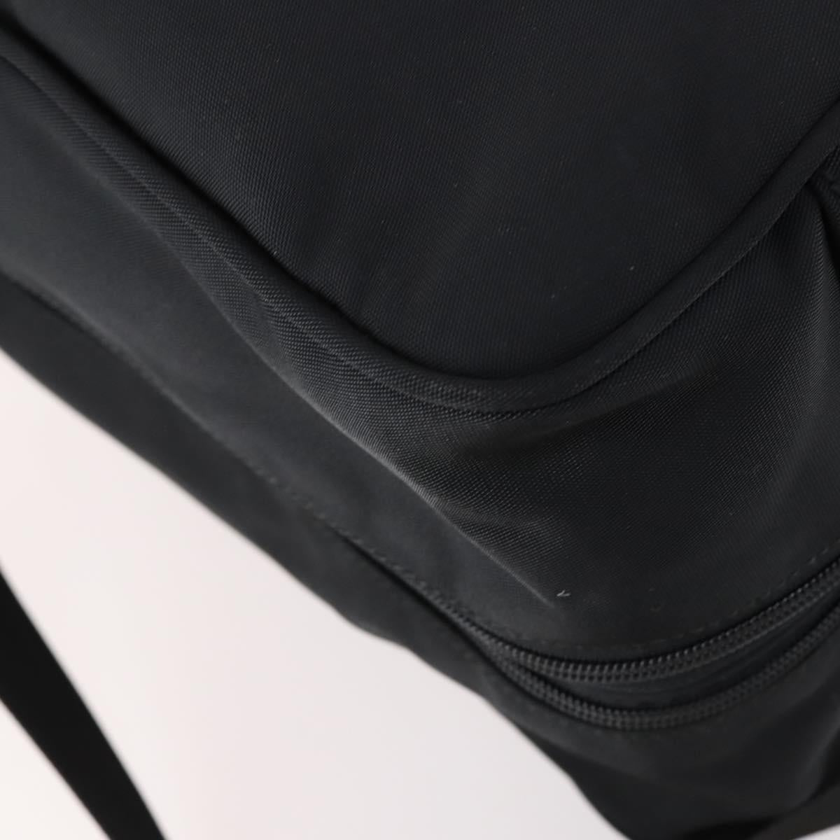 GUCCI Boston Bag Nylon Black Silver 012 0393 12 Auth 151894