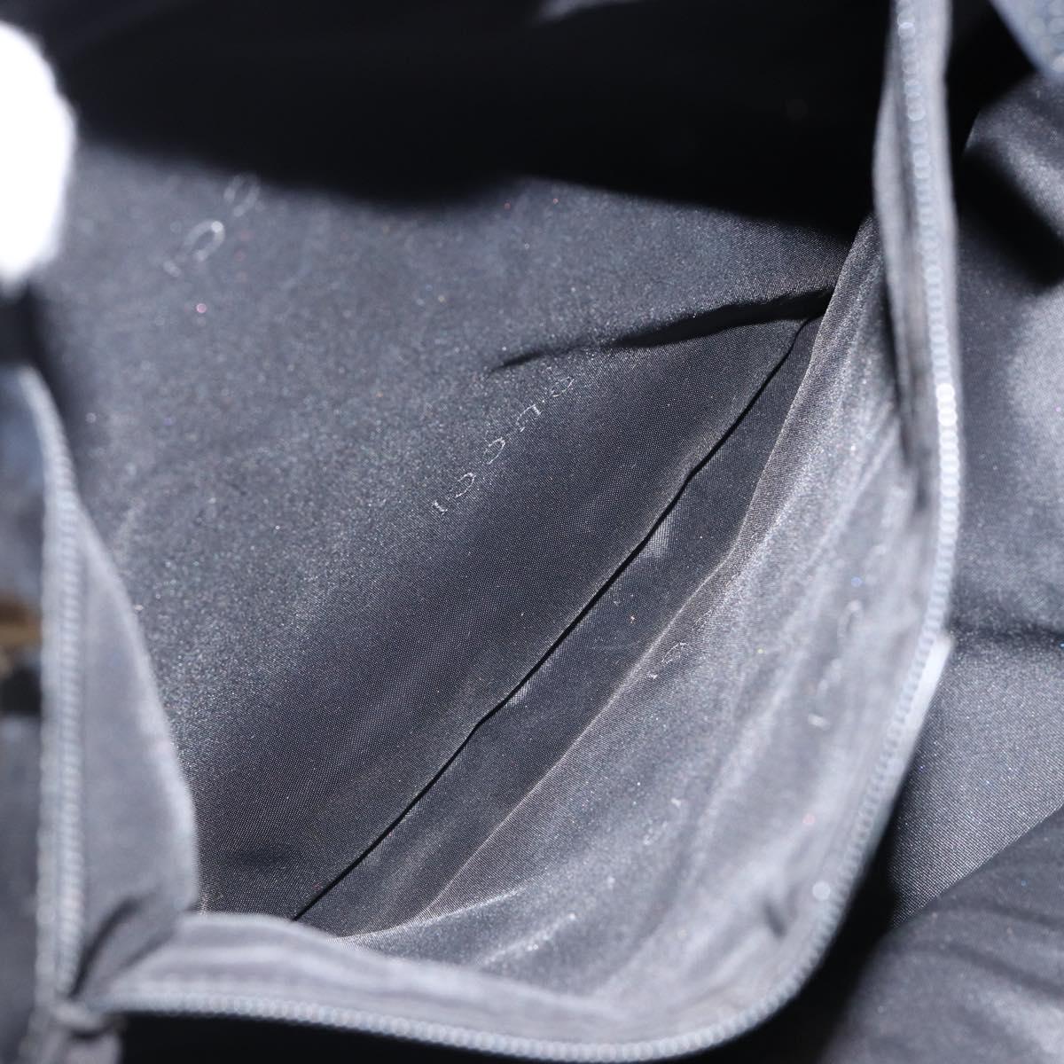 GUCCI GG Canvas Tote Bag Black Gold 002 1098 2404 Auth 151908