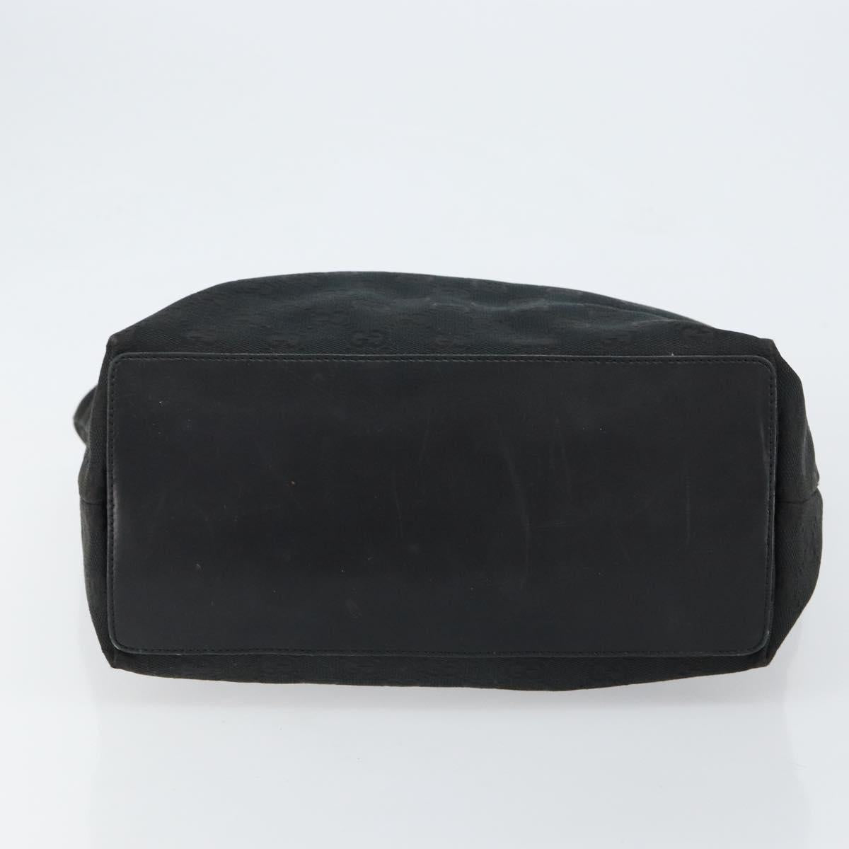 GUCCI GG Canvas Tote Bag Black Gold 002 1098 2404 Auth 151908