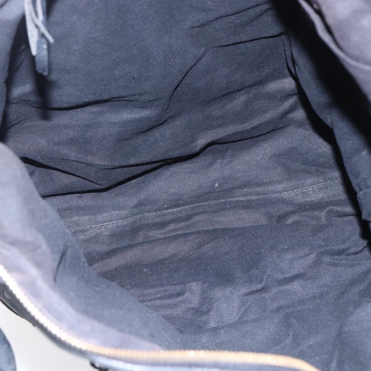 BALENCIAGA The Day Shoulder Bag Leather Black 140442 Auth 151915