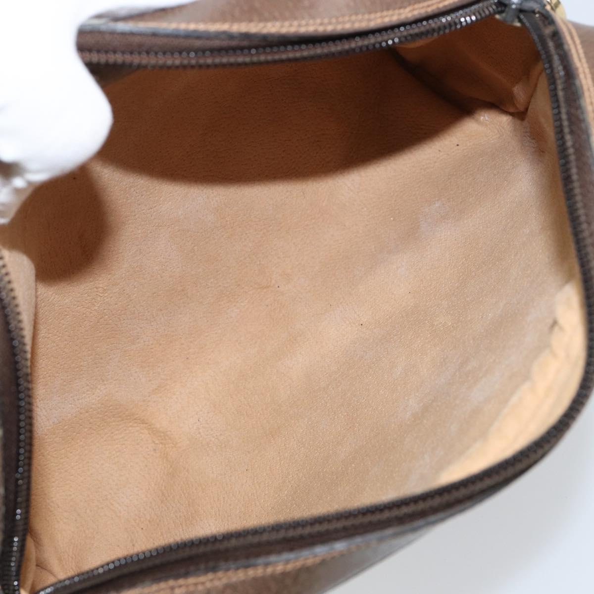 GUCCI GG Supreme Web Sherry Line Clutch Bag PVC Beige Red 27 004 998 Auth 151917