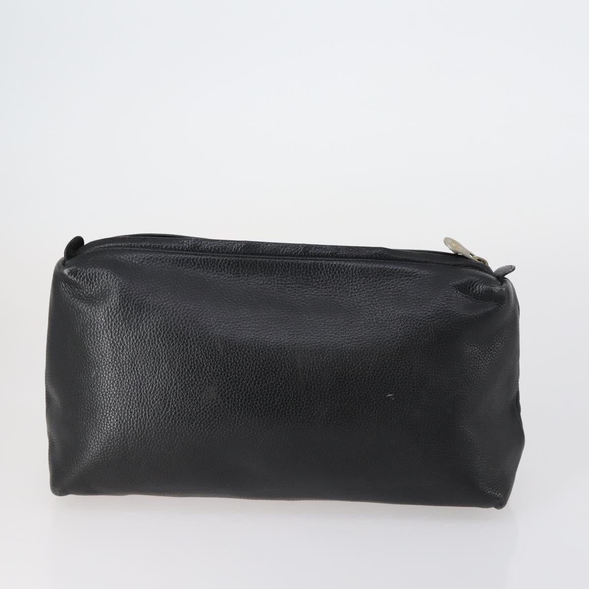 Gianni Versace Saint Laurent Bag PVC Leather 2 Set Black Beige Auth 151922