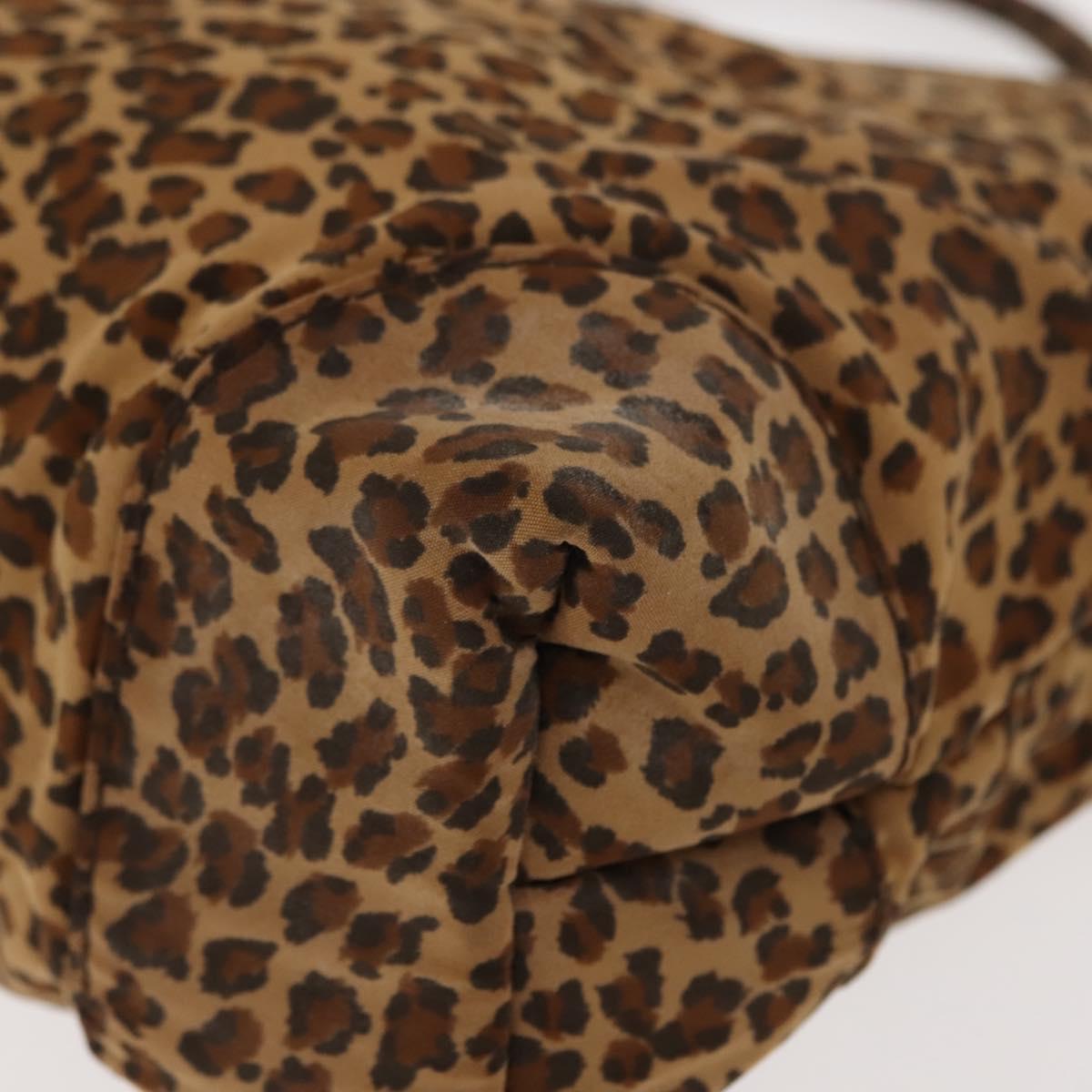 BOTTEGA VENETA Hand Bag Nylon Brown Auth 151930