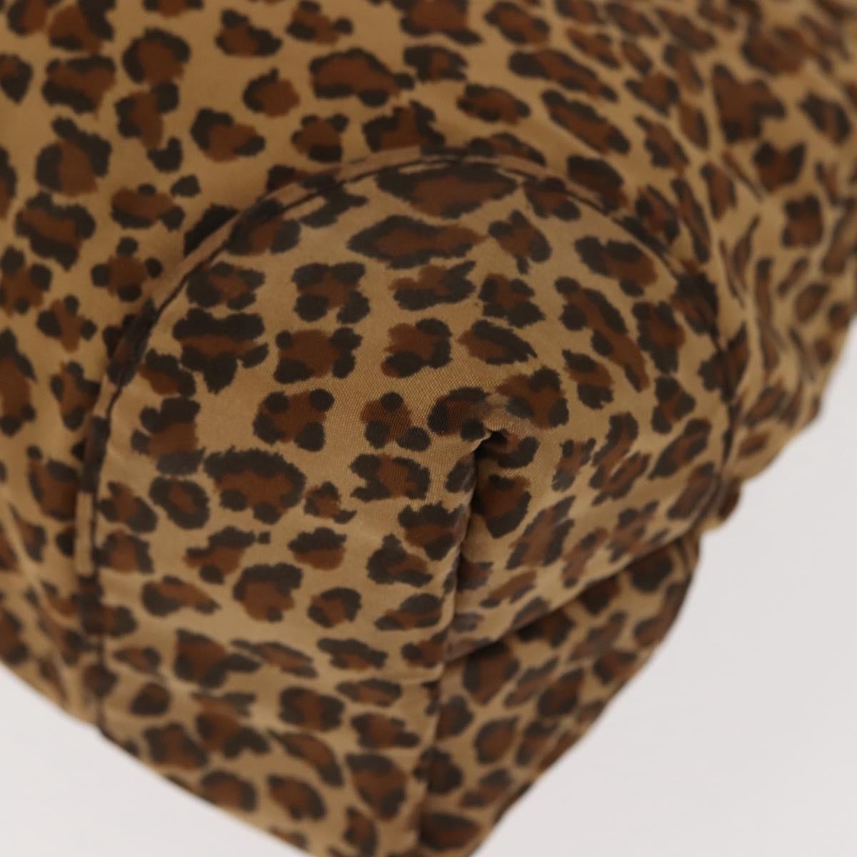 BOTTEGA VENETA Hand Bag Nylon Brown Auth 151930