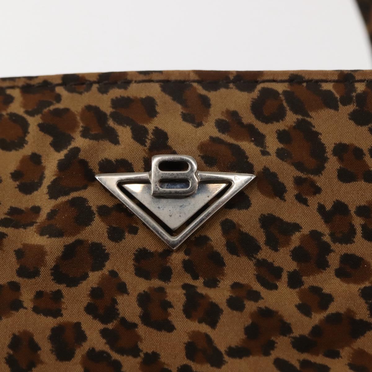 BOTTEGA VENETA Hand Bag Nylon Brown Auth 151930