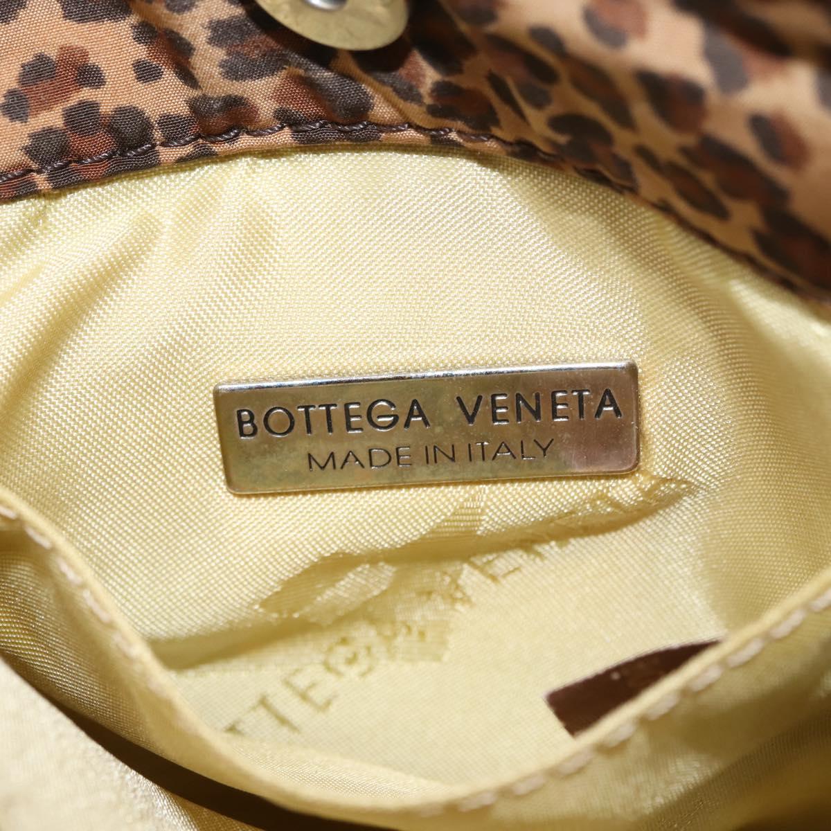 BOTTEGA VENETA Hand Bag Nylon Brown Auth 151930