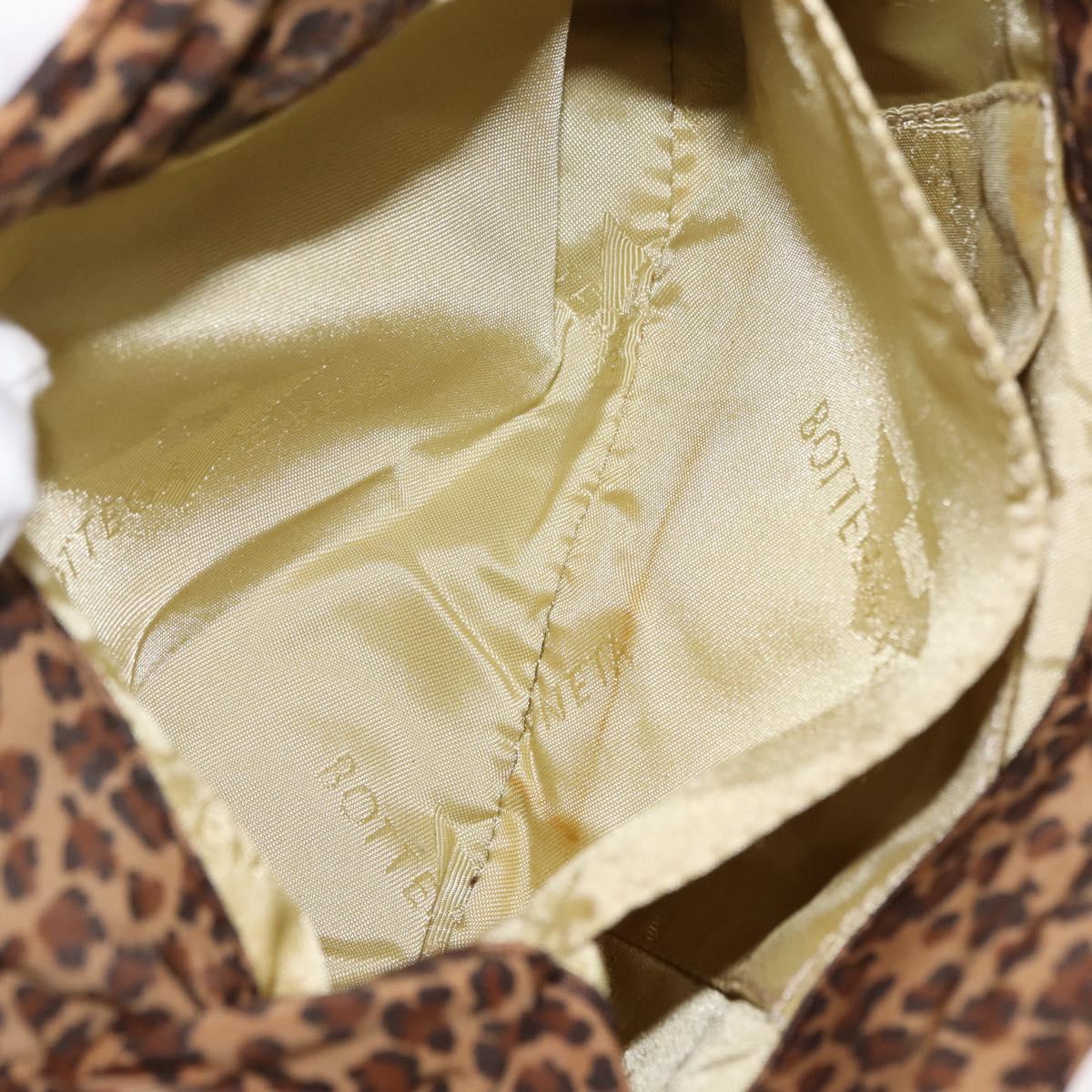 BOTTEGA VENETA Hand Bag Nylon Brown Auth 151930