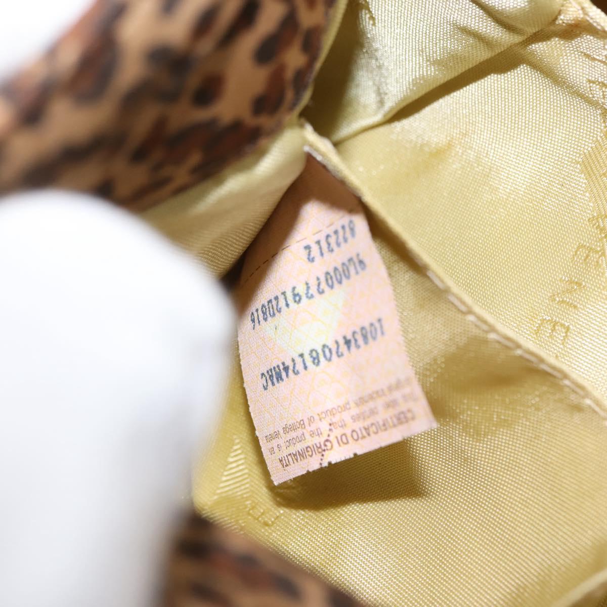 BOTTEGA VENETA Hand Bag Nylon Brown Auth 151930