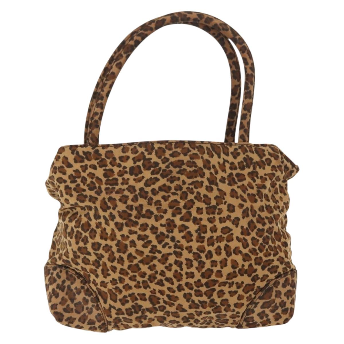 BOTTEGA VENETA Hand Bag Nylon Brown Auth 151930