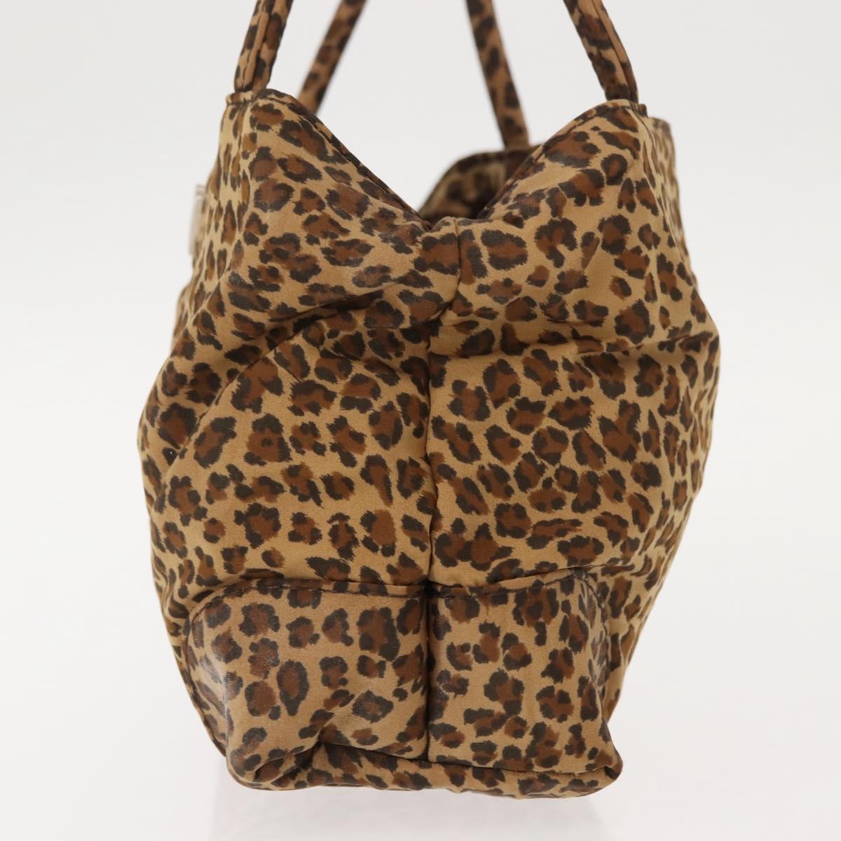 BOTTEGA VENETA Hand Bag Nylon Brown Auth 151930