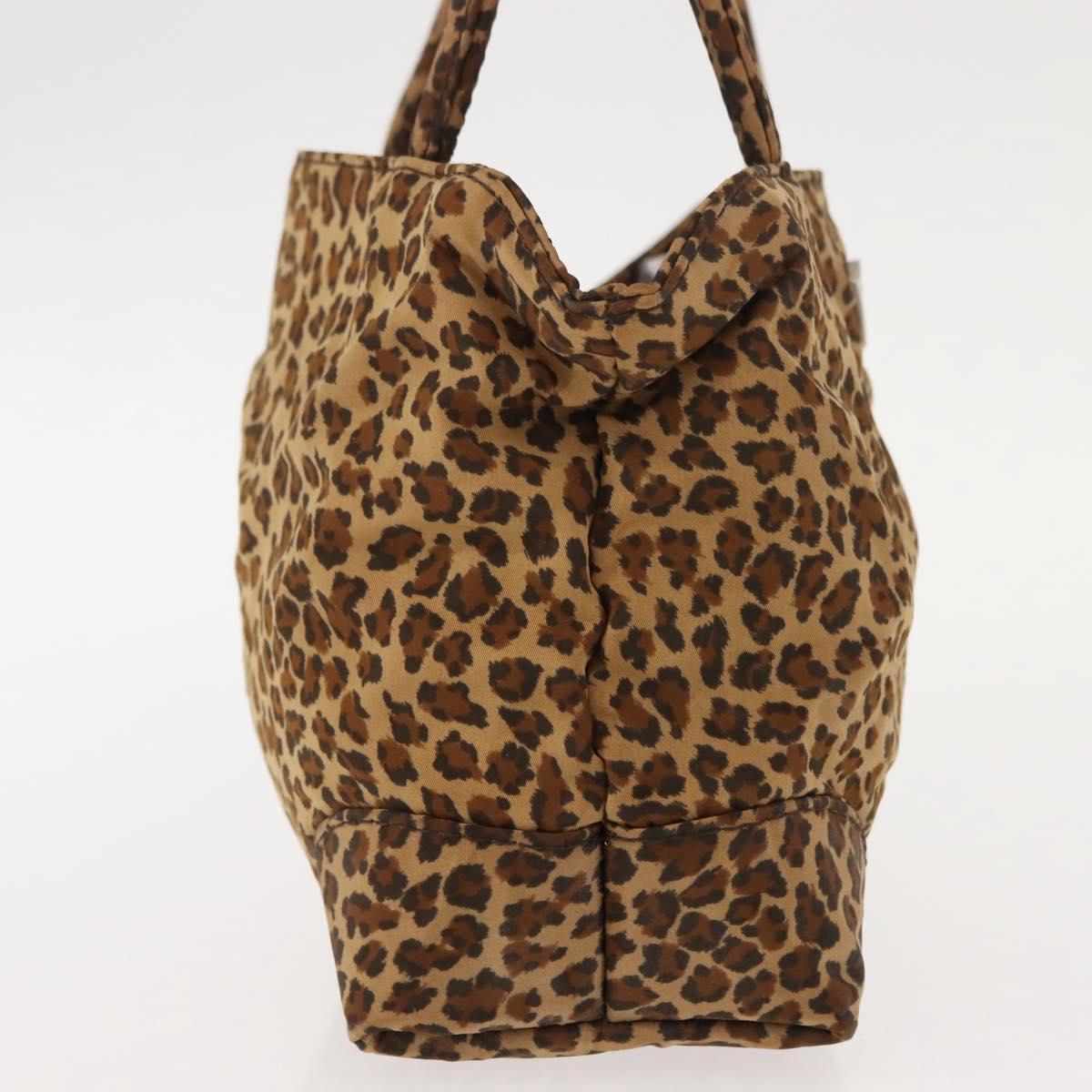 BOTTEGA VENETA Hand Bag Nylon Brown Auth 151930