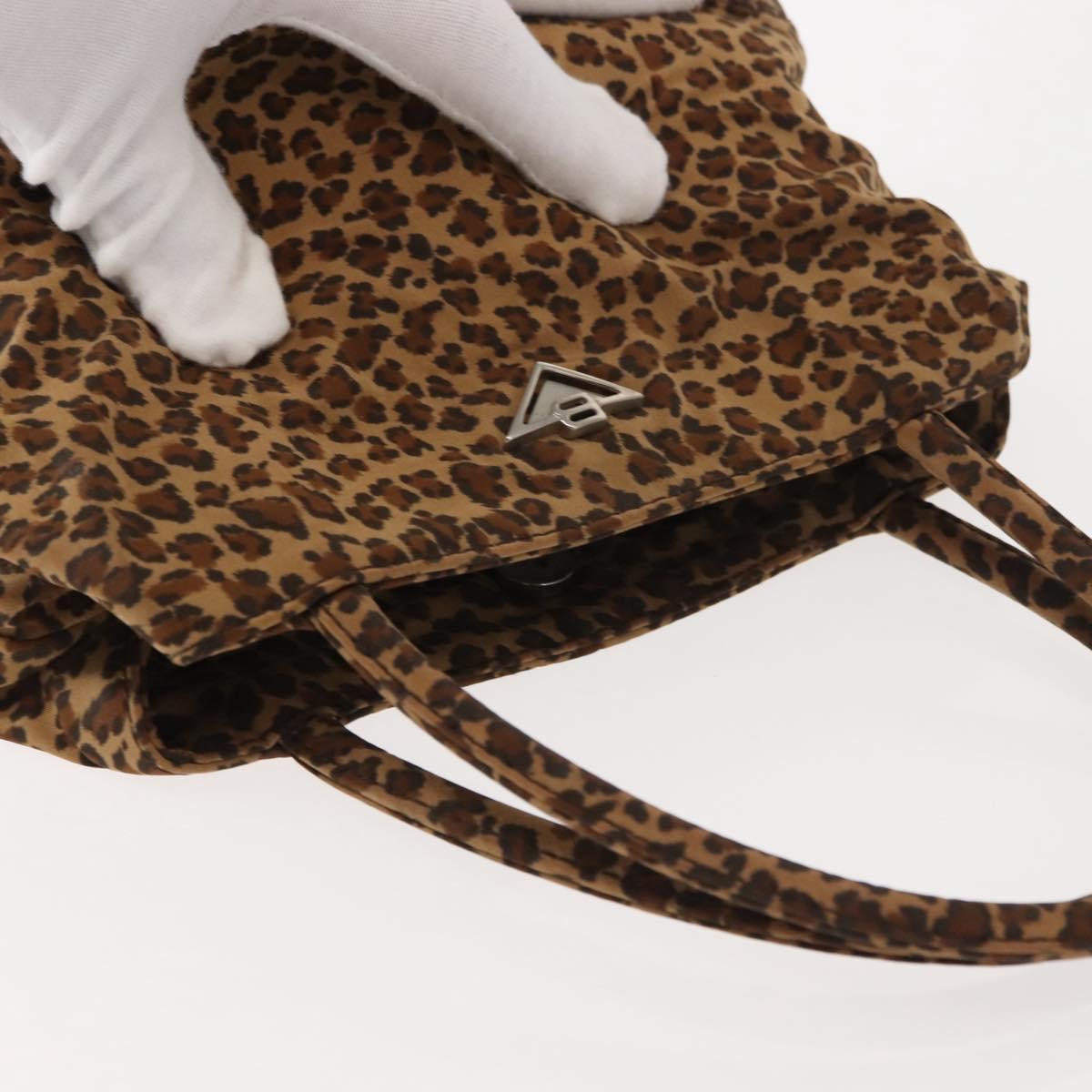 BOTTEGA VENETA Hand Bag Nylon Brown Auth 151930