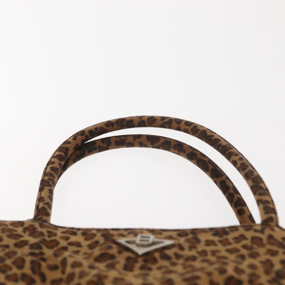 BOTTEGA VENETA Hand Bag Nylon Brown Auth 151930